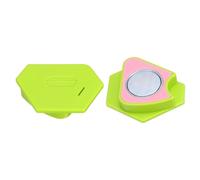 sourcing map 2Pcs Magnetic Seam Guide for Sewing Machine, 5.7cm Polygonal Hemmer Guide with Scale, Magnet Hem Gauge for Universal Sewing Supplies and Accessories, Bright Green
