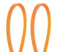 sourcing map 2pcs MB Series Standard Sewing Machine Belts MB380 Motor Triangle V-Belt with Single Tooth for Old Fashioned Household Electric Sewing Machine