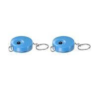 sourcing map 2pcs Measuring Tape 1.5M/60-inch Retractable Tailors Tape Measure Pocket Size with Key Chain for Body, Fabric, Sewing and Crafts Measurements, Blue