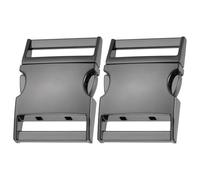 sourcing map 2pcs Metal Quick Side Release Buckles 5/8"(16.2mm) Zinc Adjustable Quick Release Buckle Replacement Snaps Clips Clasps for Backpack Straps Fanny Pack Dog Collars, Gun Black