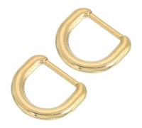 sourcing map 2Pcs Metal Rings Buckle for Bag Belt Strap Craft DIY Accessories, Gold, D-shaped 15mm Inner Width