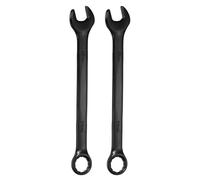 sourcing map 2pcs Metric Combination Wrench 18mm 12-Point Box & Open End Double Ended Wrenches Spanners Tools for Household Automotive Machinery DIY Repair, Black