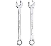sourcing map 2Pcs Metric Combination Wrench 21mm Open End & 15-Degree Offset 12-Point Box End Double Ended Wrenches Spanners Tools for Household Automotive Machinery DIY Repair