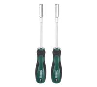 sourcing map 2pcs Metric Nut Driver 6mm CR-V Non-Magnetic Tip Hollow Shafts Hex Socket Screwdriver with Non-Slip Handle for Automobile Repair