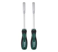 sourcing map 2pcs Metric Nut Driver 8mm CR-V Non-Magnetic Tip Hollow Shafts Hex Socket Screwdriver with Non-Slip Handle for Automobile Repair