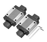 sourcing map 2Pcs MGN15C Linear Bearing Sliding Carriage Block with Mini Guide and Wrench for 15mm Linear Motion Slide Rail Guide, 3D Printer, CNC Machine