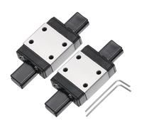 sourcing map 2Pcs MGN7C Linear Bearing Sliding Carriage Block with Mini Guide and Wrench for 7mm Linear Motion Slide Rail Guide, 3D Printer, CNC Machine