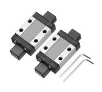sourcing map 2Pcs MGN9C Linear Bearing Sliding Carriage Block with Mini Guide and Wrench for 9mm Linear Motion Slide Rail Guide, 3D Printer, CNC Machine