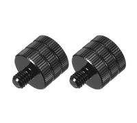 sourcing map 2PCS Mic Stand Adapter 3/8 Female to M6 Male Screw Thread Adapter for Microphone Stand to Camera Tripod Mount Adapter