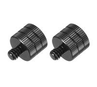 sourcing map 2PCS Mic Stand Adapter, M6 Female to 1/4 Male Screw Thread Adapter for Microphone Stand Mount to Camera Tripod Adapter
