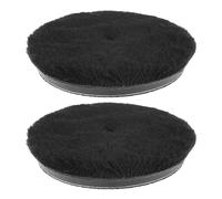 sourcing map 2pcs Microfiber Polishing Pad, 5 inch Microfiber Cutting Disc with Hook & Loop Backing for DA Plate Car Polisher Buffing Waxing and Polishing