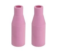 sourcing map 2pcs Mig Welder Ceramic Nozzles 1/2" Orifice Conical Gas Welding Gun Nozzles Durable Welding Gun Accessory for MB15 14AK 15AK Mig Welding Guns, Rose Red