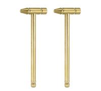 sourcing map 2pcs Mini Multifunction Copper Hammer 160x52mm Small Brass Nail Pulling Hammers