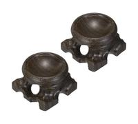 sourcing map 2Pcs Mini Wooden Crystal Ball Stand, 30mm Wood Display Stand Base Round Rosewood Sphere Holder for Secure Display Crystal Ball Sphere Eggs Stone, Black