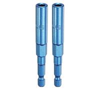 sourcing map 2pcs Nut Driver 5.5mm Hex Drive Socket CR-V Steel Power Screw Drill Bits Socket Wrench Tools with 1/4" Quick Change Hex Shank for Power Drills Impact Drivers, Blue