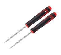 sourcing map 2Pcs O-Ring Straight Pick,166mm Oil Seal Gasket Precision Screwdriver Puller Remover Removal Tool for Remove Hoses and Gaskets Electronics Maintenance Tools, Black Red
