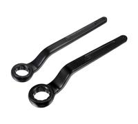 sourcing map 2Pcs Offset Box End Ring Type Wrench 32mm 27mm High-Carbon Steel Slogging Wrench