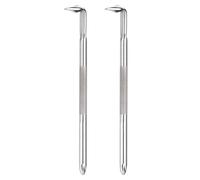 sourcing map 2PCS Offset Screwdriver PH2/SL6 Right Angle 90 Degree Screw Driver Double Ended L-Type 160mm Length Hand Tool for Repair, Silver