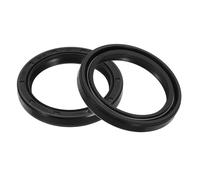sourcing map 2Pcs Oil Seal, 1.32"x1.69"x0.22" TC Nitrile Rubber Double Lip Cover Shaft Oil Seal 33.5 x 43 x 5.5mm with Spring for Mechanical Automobile Bearing Shaft, Black