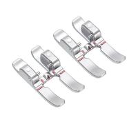 sourcing map 2pcs Open Toe Applique Presser Foot Stainless Steel 6mm for Sewing Machine 93-036931-91