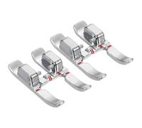 sourcing map 2pcs Open Toe Applique Presser Foot Stainless Steel 9mm for Sewing Machine #820213096