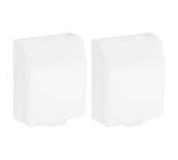 sourcing map 2pcs Outdoor Plug Cover Electrical Outlet Cover Protector Outlet Box Outlet Cover 86 Type Electrical Box Cover White for Bathroom, Kitchen