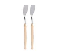 sourcing map 2pcs Palette Knife 18mm Knife Width Pointed Tip Stainless Steel Painting Mixing Scraper Pallet Knife Spatula for Oil Acrylic Painting