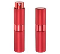 sourcing map 2Pcs Perfume Spray Bottle, 8ml/0.27oz Travel Atomizer Mini Sample Bottle Small Empty Refillable Dispenser Portable Sprayer Fine Mist for Travel Holiday Outgoing Business, Red