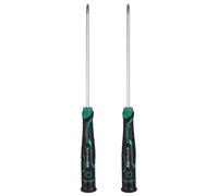 sourcing map 2pcs PH0 Small Precision Screwdriver 188mm Length Magnetic Phillips Screwdrivers S2 Steel Mini Screw Drivers with Cushion Grip for Eyeglass Watch Computer Laptop Phone