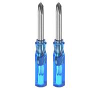 sourcing map 2Pcs PH1 Mini Phillips Screwdriver 3mm Magnetic Cross Head 45mm Length for Small Appliances Repairs, Blue