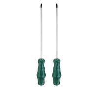 sourcing map 2pcs PH2 Phillips Screwdriver #2 11.8" Magnetic Screwdrivers 7.9" CR-V with Ergonomic Handle for DIY Repairing, Green