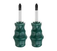 sourcing map 2pcs PH2 Phillips Screwdriver #2 3.8" Magnetic Screwdrivers 1.5" CR-V with Ergonomic Handle for DIY Repairing, Green