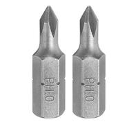 sourcing map 2pcs Phillips Screwdriver Bits 1/4" Hex Shank PH0 Head 1" Length CR-V Steel Cross-Head Drill Bits for Repair Work Electric Screw Driver
