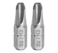 sourcing map 2pcs Phillips Screwdriver Bits 1/4" Hex Shank PH3 Head 1" Length S2 Steel Cross-Head Drill Bits for Repair Work Electric Screw Driver