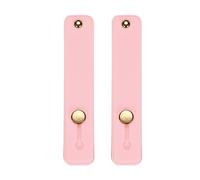 sourcing map 2Pcs Phone Loop Finger Holder Silicone Phone Strap Grip Holder Cell Phone Grip Stand for Most Smartphones Light Pink