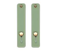 sourcing map 2Pcs Phone Loop Finger Holder Silicone Phone Strap Grip Holder Cell Phone Grip Stand for Most Smartphones Olive Green
