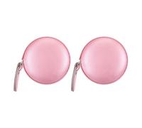 Sourcing Map 2pcs Pink Round Retractable 60-inch Soft Leather Case Plastic Tape Measure for Tailor, Sewing, Handicraft, Height & Waist Circumference Measurements