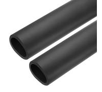 sourcing map 2pcs Pipe Insulation Foam Tube Lagging Insulation 50mm(2") ID 64mm(2 1/2") OD 24" Heat Preservation for Antifreeze Insulation, Handle Grip, Black