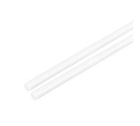 sourcing map 2pcs Plastic Round Rod 1/8 inch Dia 20 inch Length White (POM) Polyoxymethylene Rods Engineering Plastic Round Bars(3mm)