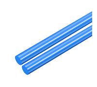 sourcing map 2pcs Plastic Round Rod 5/16 inch Dia 20 inch Length Blue (POM) Polyoxymethylene Rods Engineering Plastic Round Bars(8mm)