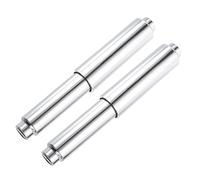 sourcing map 2Pcs Plastic Toilet Paper Holder, 4-5/16" to 6-5/16" Spring-Loaded Toilet Paper Tissue Roller Insert Rod Replacement for Bathroom, Chrome Color
