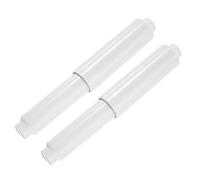 sourcing map 2Pcs Plastic Toilet Paper Holder, 4-5/16" to 6-5/16" Spring-Loaded Toilet Paper Tissue Roller Insert Rod Replacement for Bathroom, White