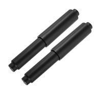 sourcing map 2Pcs Plastic Toilet Paper Holder, 4-5/16" to 6-5/16" Spring-Loaded Toilet Paper Tissue Roller Insert Rod Replacement for Bathroom, Black