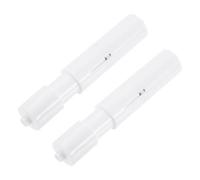 sourcing map 2Pcs Plastic Toilet Paper Holder, 4-9/16" to 5-1/4" ABS Spring-Loaded Toilet Paper Tissue Roller Insert Rod Replacement for Bathroom, White