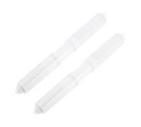 sourcing map 2Pcs Plastic Toilet Paper Holder, 7-1/16" to 7-7/8" PP Spring-Loaded Toilet Paper Tissue Roller Insert Rod Replacement for Bathroom, White