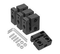 sourcing map 2Pcs POM Anti-Backlash Nut Block, 3D Printer Accessory for 8mm Diameter, 2mm Pitch, 8mm Lead Screw Nut with Self-Locking Nuts and Wrench for 3D Printers and CNC