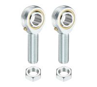 sourcing map 2Pcs POSB10 5/8 Inch Male Rod End Bearing, 5/8-18 UNF Right Hand Male Thread Rod End with Jam Nuts for Agriculture, Machinery, CNC Equipment (ABEC3)