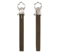 sourcing map 2Pcs Pottery Handle Making Tool, Pottery Cup Handle Shape Sculpture Scraper Clay Carving Trimming Clay Extruder Tool for Cup Making Ceramic Craft (Flame Shape&Flower Shape)