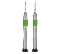 sourcing map 2pcs Precision Phillips Screwdriver 1.8mm Magnetic Cross Head Mini Pen Style Screw Driver with Non-Slip Handle for Eyeglasses Watch Laptop Electronic, Green
