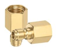 sourcing map 2Pcs Pressure Washer Adapter, 1/4" Male Quick Plug to M16 Female Quick Connect Fittings Brass Swivel Adapter for Pressure Power Washers Hose